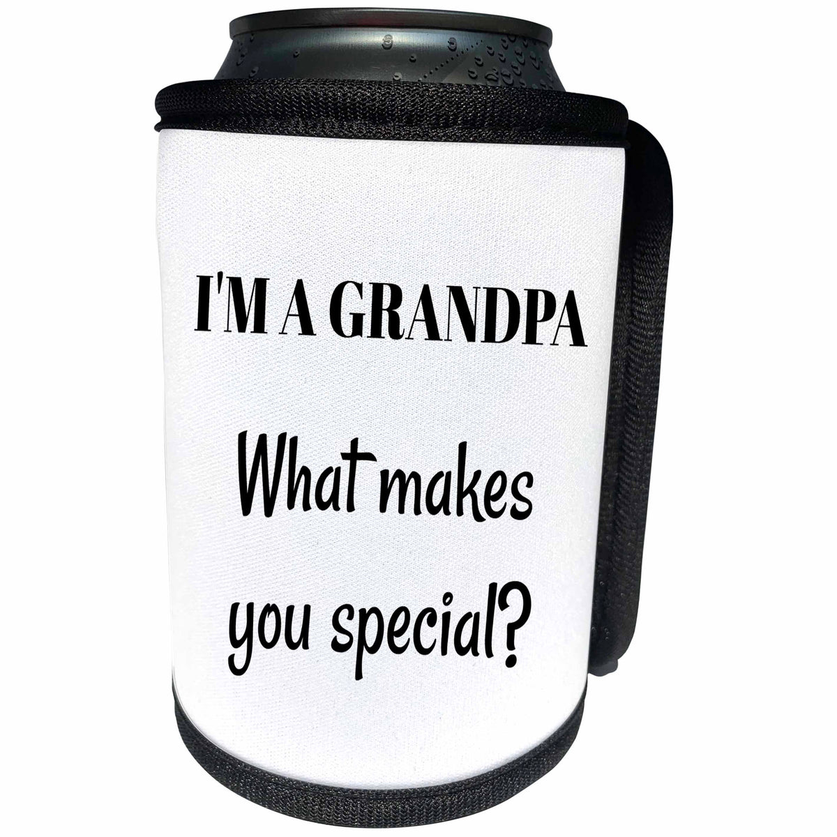 3dRose BrooklynMeme Sayings - Im a Grandpa what makes you special - Can Cooler Bottle Wrap (cc_265287)
