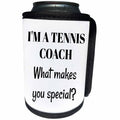 3dRose BrooklynMeme Sayings - Im a tennis coach what makes you special - Can Cooler Bottle Wrap (cc_265292)