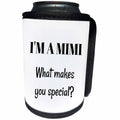 3dRose BrooklynMeme Sayings - Im a Mimi what makes you special - Can Cooler Bottle Wrap (cc_265308)