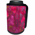 3dRose Uta Naumann Luxury Gemstone Marble Background - Pink and Gold Blush Rose Gemstone Ink Marble - Can Cooler Bottle Wrap (cc_265466)