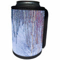 3dRose Alexis Photography - Christmas - Snowfall in a winter forest - Can Cooler Bottle Wrap (cc_265478)