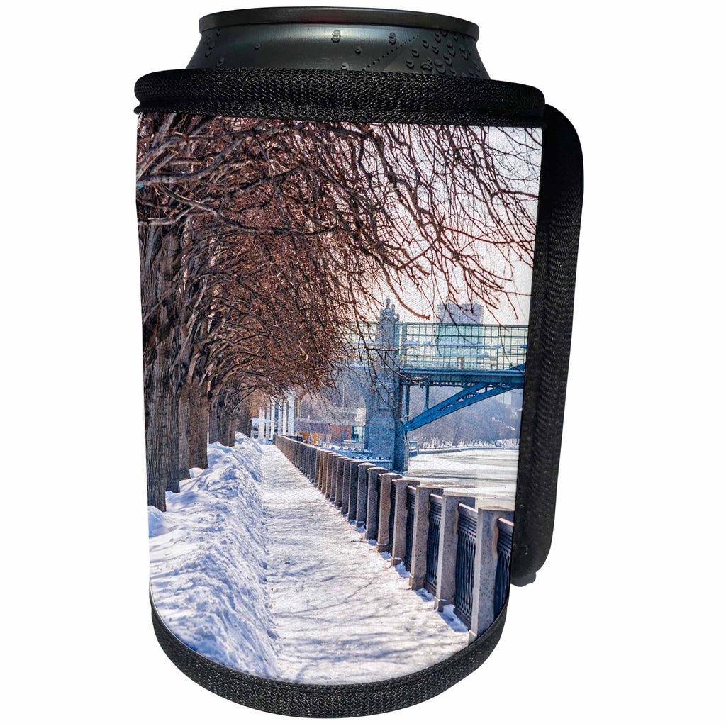 3dRose Alexis Photography - Moscow City - Winter day in the Moscow park - Can Cooler Bottle Wrap (cc_265490)