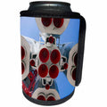 3dRose Alexis Photography - Transport - Red nozzles of the vintage rocket - Can Cooler Bottle Wrap (cc_265511)
