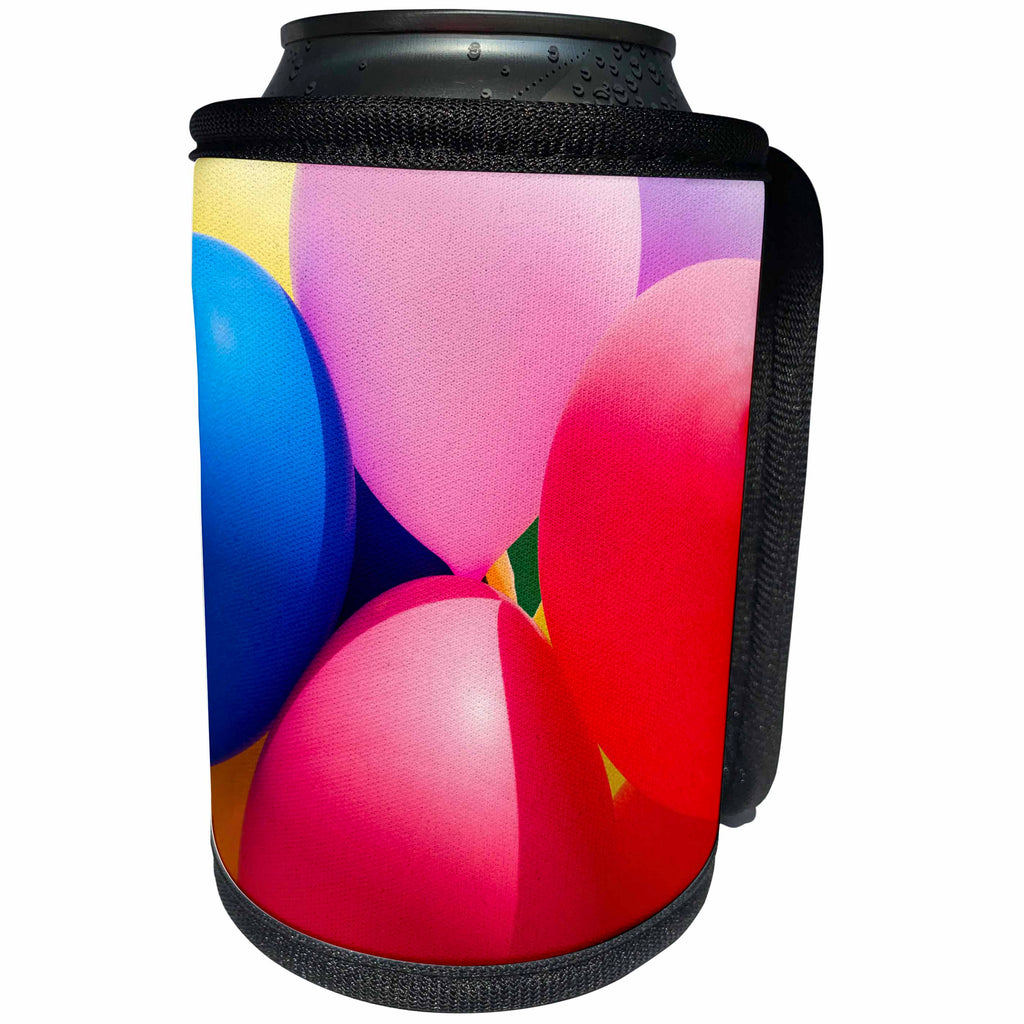 3dRose Alexis Photography - Objects - Colorful toy balloons - Can Cooler Bottle Wrap (cc_265517)