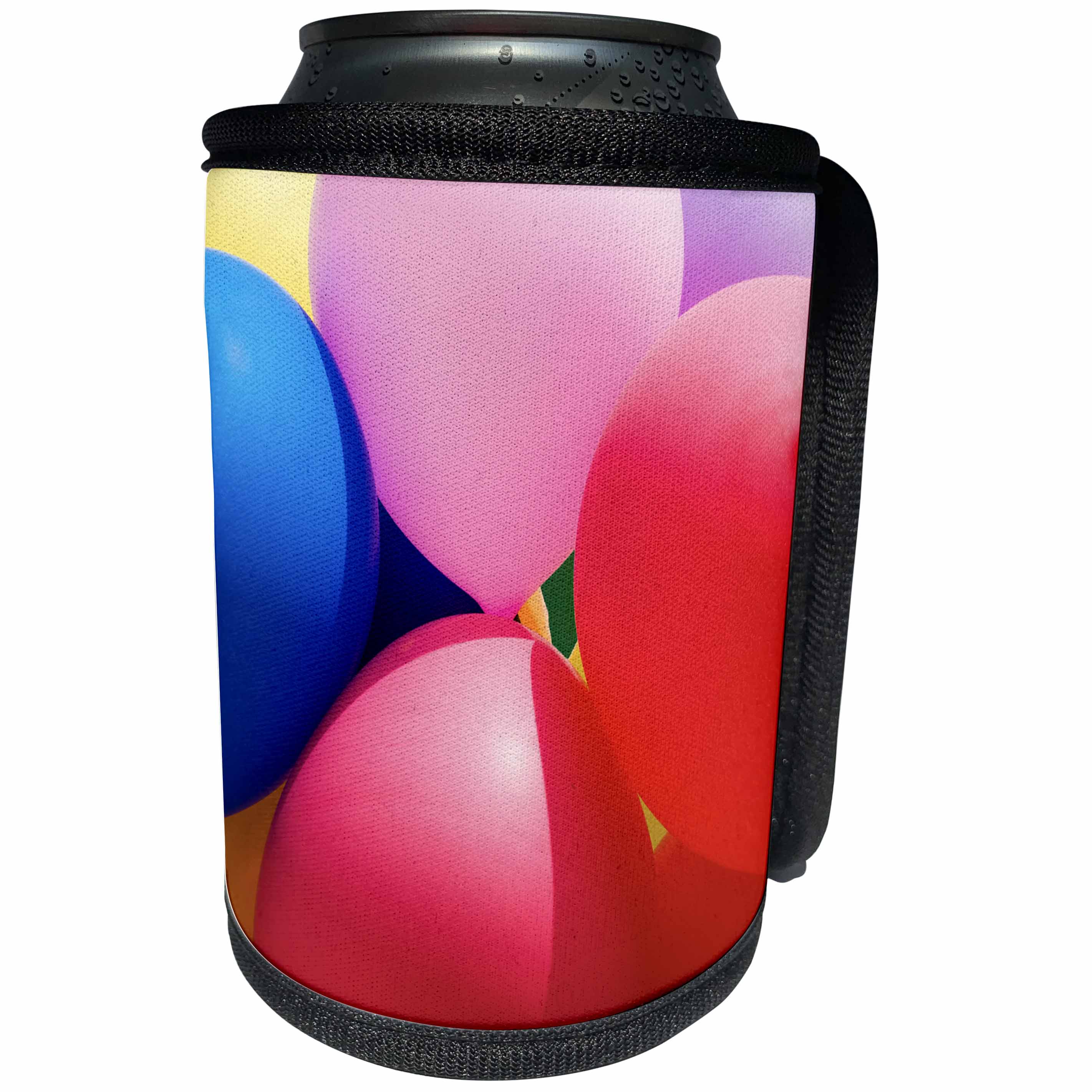 3dRose Alexis Photography - Objects - Colorful toy balloons - Can Cooler Bottle Wrap (cc_265517)