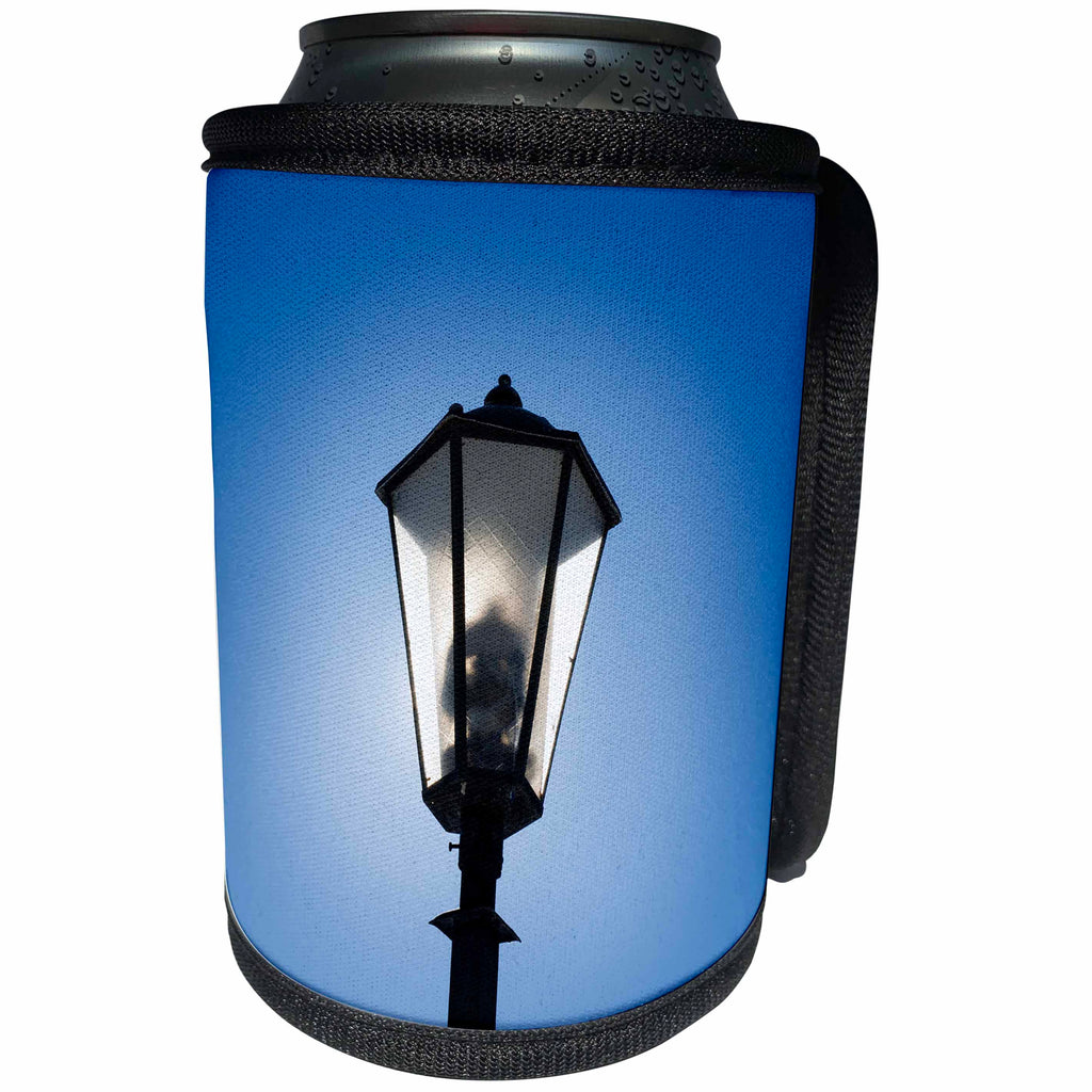 3dRose Alexis Photography - Objects - Street lamp, sunshine, blue sky - Can Cooler Bottle Wrap (cc_265522)