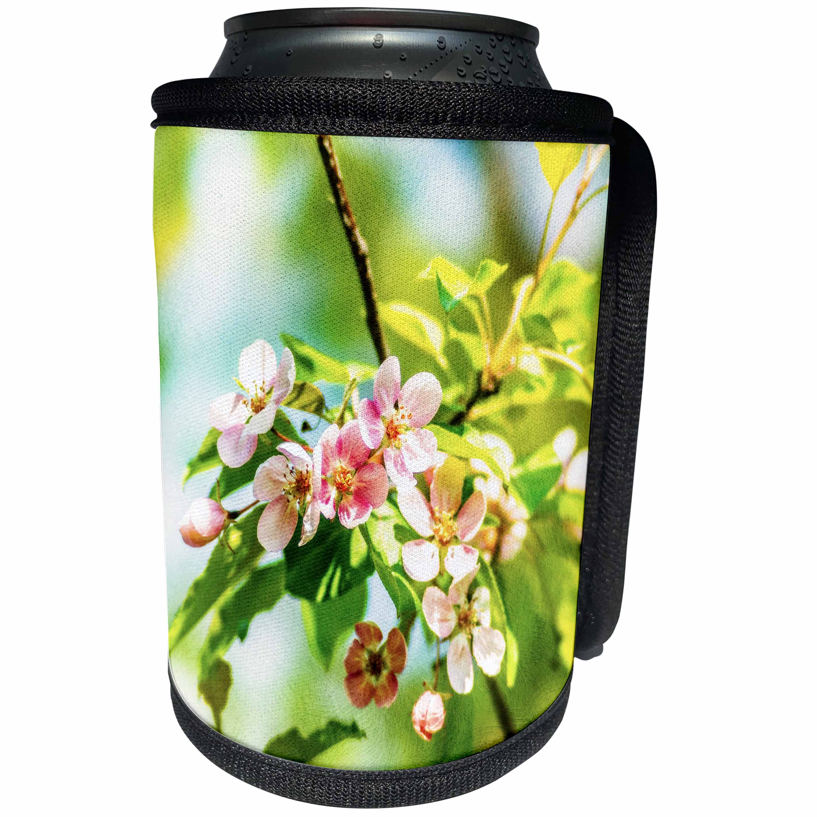 3dRose Alexis Photography - Flowers - Apple tree in bloom. Bunch of shining flowers - Can Cooler Bottle Wrap (cc_265545)