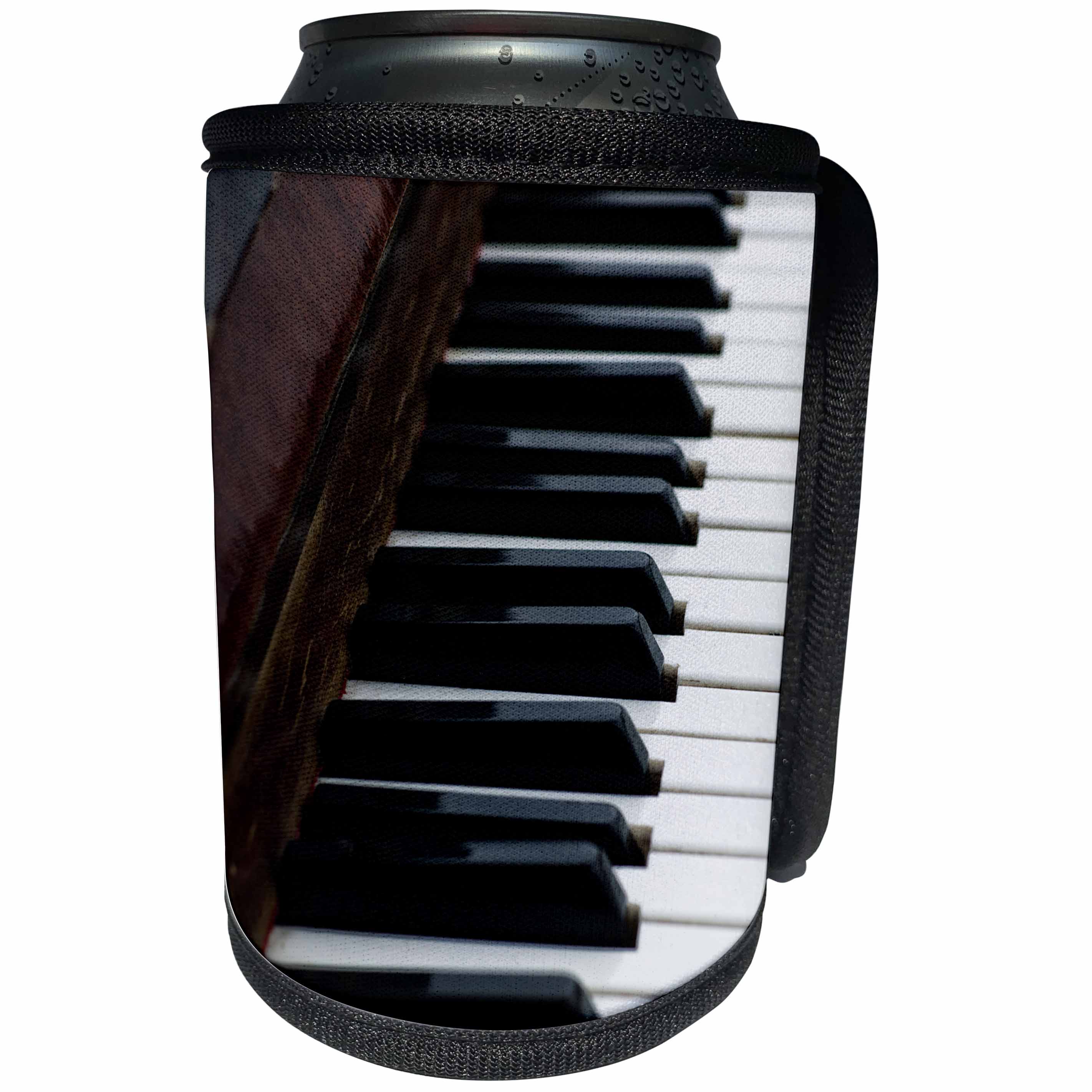 3dRose Alexis Photography - Objects - Old piano keys - Can Cooler Bottle Wrap (cc_265572)