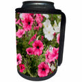3dRose Alexis Photography - Flowers Petunia - Dark pink and white petunia flowers - Can Cooler Bottle Wrap (cc_265586)