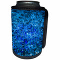 3dRose Alexis Photography - Texture Water - Watercolor, color of water, navy blue light - Can Cooler Bottle Wrap (cc_265644)