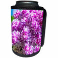 3dRose Alexis Photography - Flowers Lilacs - Closeup of purple lilac flowers. Rich texture - Can Cooler Bottle Wrap (cc_265654)