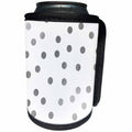 3dRose PS Chic - Silver Confetti Glam - Can Cooler Bottle Wrap (cc_265727)