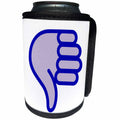 3dRose Thumbs down, blue hand on a white background - Can Cooler Bottle Wrap (cc_265887)