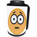 3dRose Concerned face, picture of concerned face on a white... - Can Cooler Bottle Wrap (cc_265894)
