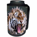 3dRose Wild Cats - Jungle Tiger Digitally rendered and enhanced art - Can Cooler Bottle Wrap (cc_265955)