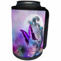 3dRose Fantasy - Butterfly Dragonfly, and Magical accents - Can Cooler Bottle Wrap (cc_265974)