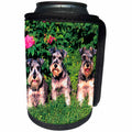 3dRose Dogs Schnauzer - Schnauzer - Can Cooler Bottle Wrap (cc_266)