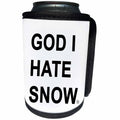 3dRose Tory Anne Collections Quotes - GOD I HATE SNOW - Can Cooler Bottle Wrap (cc_266004)