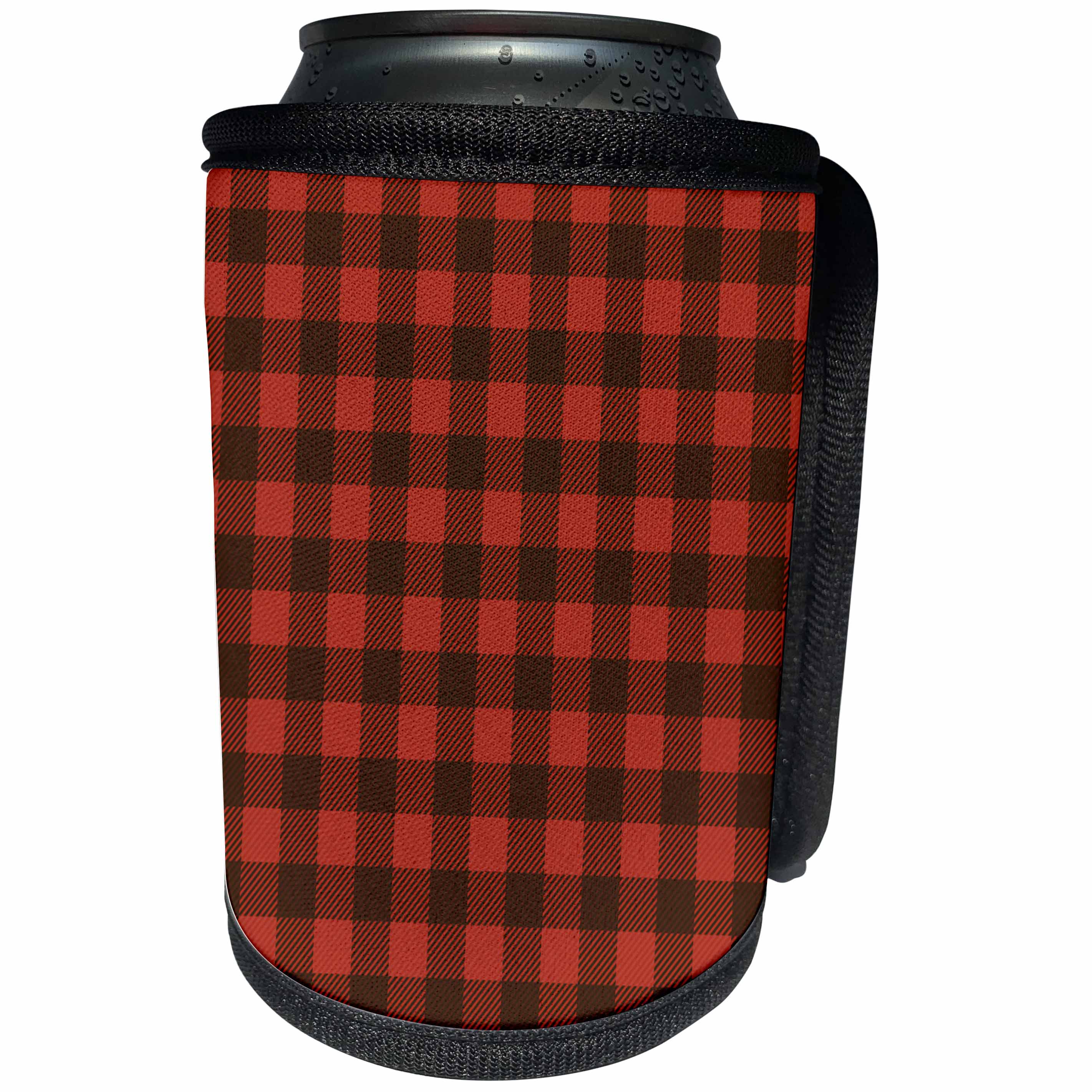 3dRose Janna Salak Designs Prints and Patterns - Buffalo Plaid - Can Cooler Bottle Wrap (cc_266106)