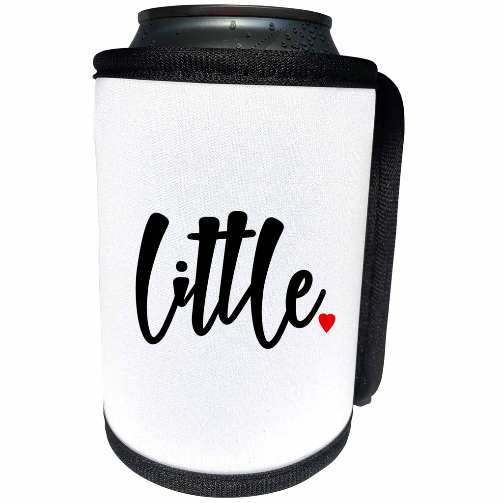 3dRose Janna Salak Designs Text Art - Little - Can Cooler Bottle Wrap (cc_266116)