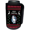 3dRose Sven Herkenrath Christmas - Merry Christmas Xmas with Fantasy Unicorn Horse - Can Cooler Bottle Wrap (cc_266165)