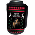 3dRose Sven Herkenrath Christmas - Horse Riding Sport Game with Xmas Merry Christmas Season - Can Cooler Bottle Wrap (cc_266182)