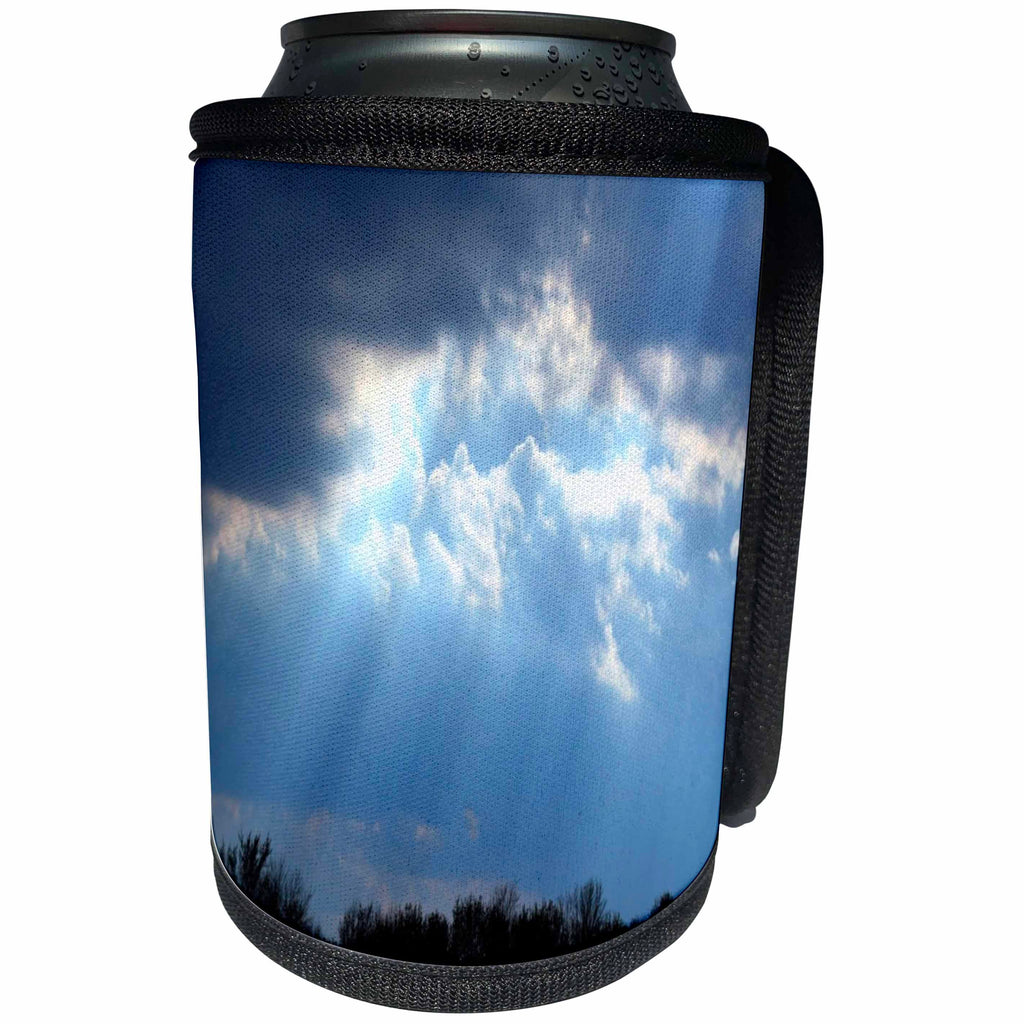 3dRose SmudgeArt Photography Art Designs - Heavenly Rays - Can Cooler Bottle Wrap (cc_26619)