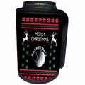 3dRose Sven Herkenrath Sport - Basketball Sport with Xmas Merry Christmas Deer - Can Cooler Bottle Wrap (cc_266191)