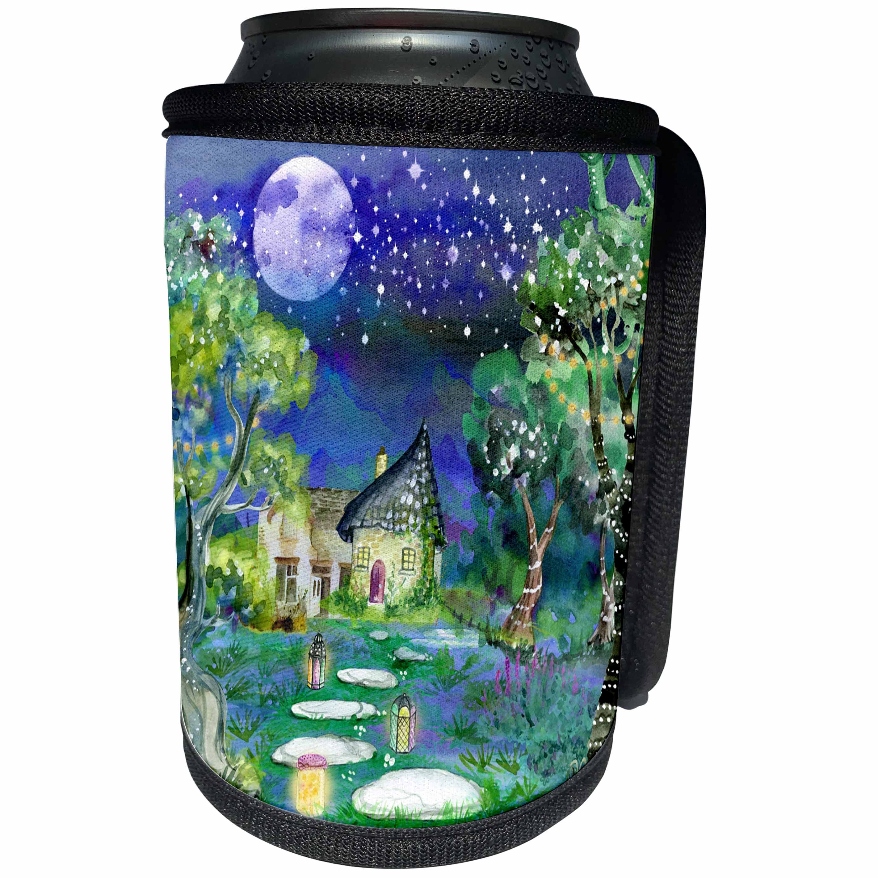 3dRose Sven Herkenrath Fantasy - Fairy Tale in Fantasy Graphic Lovers - Can Cooler Bottle Wrap (cc_266208)