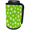 3dRose Sven Herkenrath Abstract - Pattern Art of Daisy Flower Blossom Nature - Can Cooler Bottle Wrap (cc_266227)