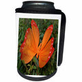 3dRose SmudgeArt Photography Art Designs - Orange Butterfly - Can Cooler Bottle Wrap (cc_26624)