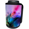 3dRose Sven Herkenrath Watercolor - Watercolor Art of Reptile Leguan Lizard - Can Cooler Bottle Wrap (cc_266243)
