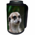 3dRose Sven Herkenrath Animal - Portrait of Meerkat African Animal Wildlife Nature - Can Cooler Bottle Wrap (cc_266245)