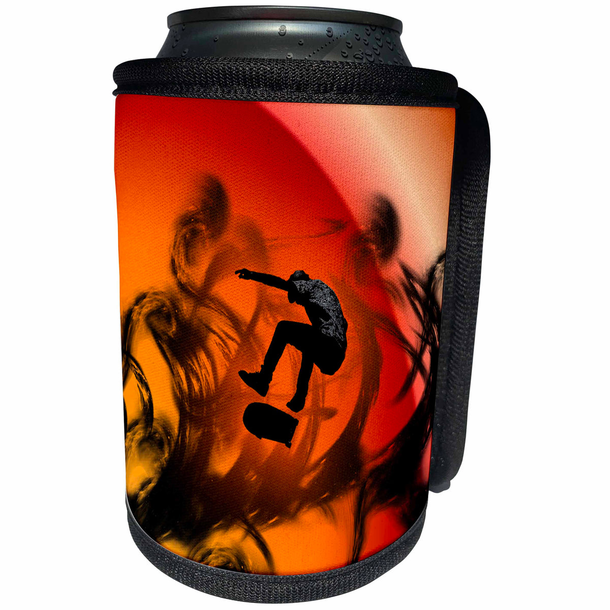 3dRose Sven Herkenrath Sport - Skater Skateboard Skateboarding Skating Sport Game - Can Cooler Bottle Wrap (cc_266251)