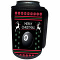 3dRose Sven Herkenrath Sport - Billiard Pool Game Play Xmas Merry Christmas - Can Cooler Bottle Wrap (cc_266261)
