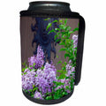 3dRose Jos Fauxtographee- Lilacs - Beautiful Lilacs in a Yard with a Sunray Backdrop - Can Cooler Bottle Wrap (cc_266278)
