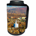 3dRose Jos Fauxtographee- Temple Miniature - The St. George LDS Temple in a miniature look - Can Cooler Bottle Wrap (cc_266284)