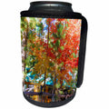 3dRose Jos Fauxtographee- Autumn Colors at Home - A cabin in seclusion in the Dixie National Forest of Utah in Fall - Can Cooler Bottle Wrap (cc_266344)