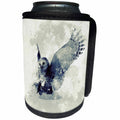 3dRose Heike Köhnen Design Animal - Cute owl in watercolor - Can Cooler Bottle Wrap (cc_266370)