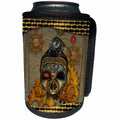 3dRose Heike Köhnen Design Steampunk - Steampunk, steampunk skull with steampunk rat - Can Cooler Bottle Wrap (cc_266371)