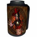 3dRose Heike Köhnen Design Steampunk - Beautiful mystical steampunk women - Can Cooler Bottle Wrap (cc_266384)
