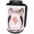 3dRose Valentine Designs - Image of Two Mermaids Wish You Happy Valentines Day - Can Cooler Bottle Wrap (cc_266442)