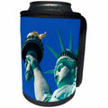 3dRose TDSwhite – Photography - Statue of Liberty Holds Torch High New York City Landmark Photo - Can Cooler Bottle Wrap (cc_266465)