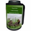 3dRose SmudgeArt Photography Art Designs - Female Mallards Quote - Can Cooler Bottle Wrap (cc_26663)
