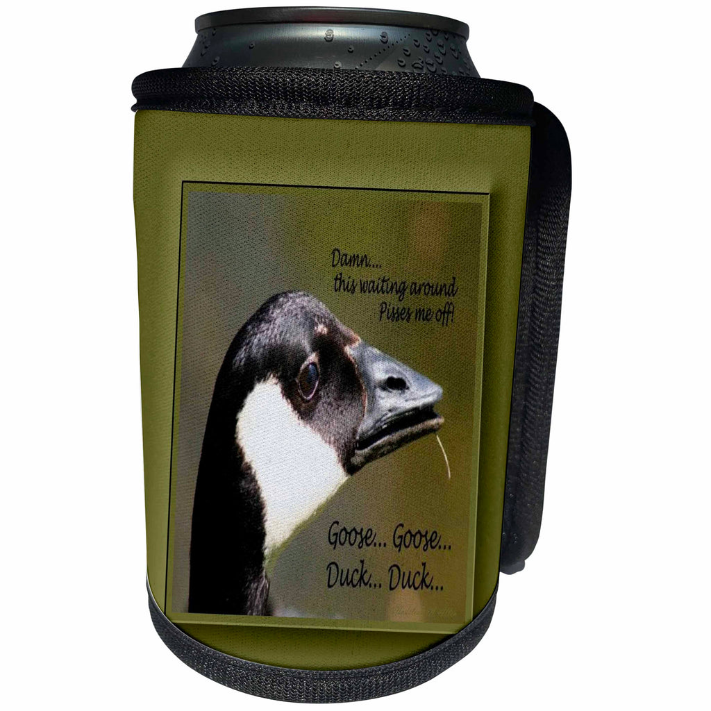 3dRose SmudgeArt Photography Art Designs - Goose Goose Duck Duck - Can Cooler Bottle Wrap (cc_26666)