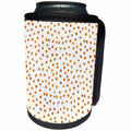 3dRose Anne Marie Baugh - Dots - Glam Gold Hand Painted Dots On Confetti Pattern - Can Cooler Bottle Wrap (cc_266753)
