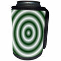 3dRose SmudgeArt Pattern Designs - Green Elliptical Pattern - Can Cooler Bottle Wrap (cc_26683)