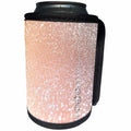 3dRose Uta Naumann Faux Glitter Pattern - Sparkling Peach Orange Luxury Elegant Mermaid Glitter Effect Art print - Can Cooler Bottle Wrap (cc_266835)