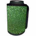 3dRose Uta Naumann Faux Glitter Pattern - Sparkling Sea Green Luxury Elegant Mermaid Glitter Effect Art print - Can Cooler Bottle Wrap (cc_266843)