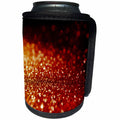 3dRose Uta Naumann Faux Glitter Pattern - Sparkling Fiery Red Yellow Elegant Mermaid Glitter Effect Art print - Can Cooler Bottle Wrap (cc_266875)